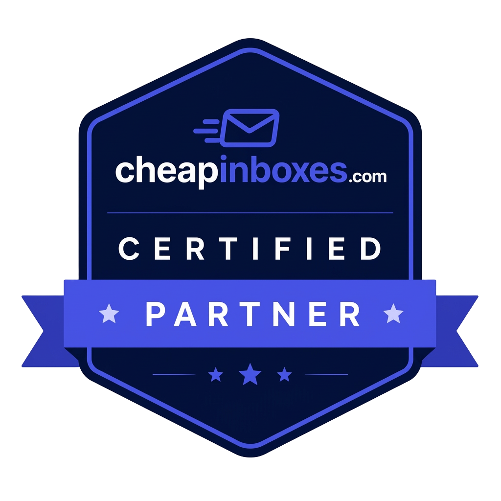 CheapInboxes certified partner badge